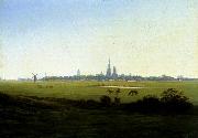 Caspar David Friedrich Meadows near Greifswald oil painting picture wholesale